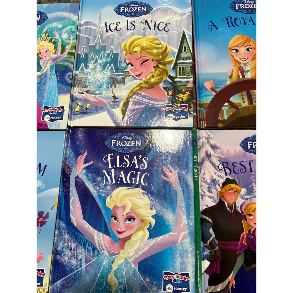 Me Reader Electronic Reader Disney Frozen Elsa‎ Complete 8 books and Tested